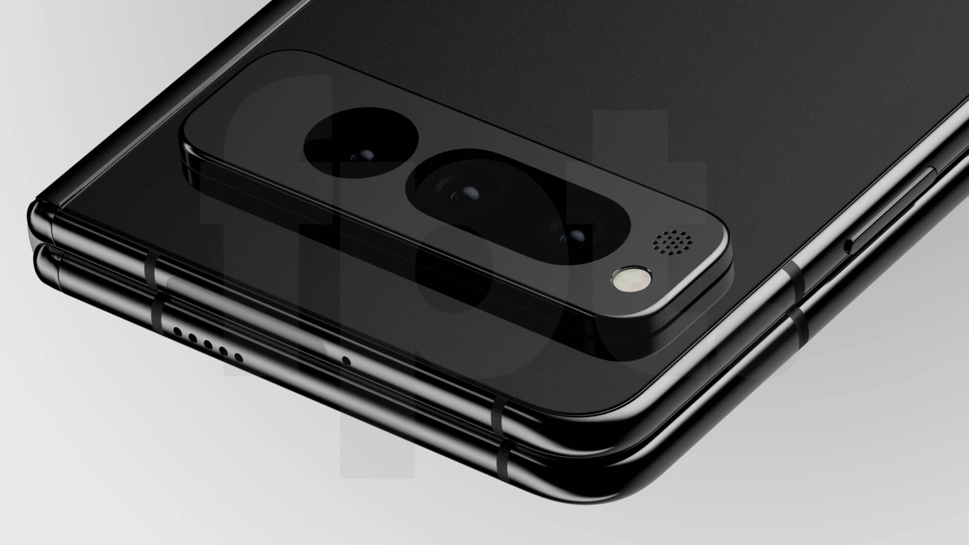 Google Pixel Fold lộ thiết kế từ mọi góc độ qua hình ảnh renders