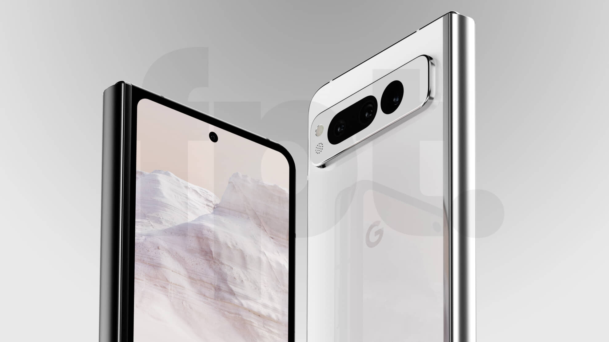 Google Pixel Fold lộ thiết kế từ mọi góc độ qua hình ảnh renders