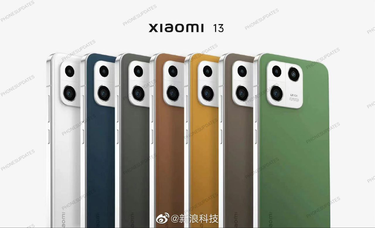 Xiaomi 13 series trang bị màn hình thẳng và thiết kế cạnh vuông