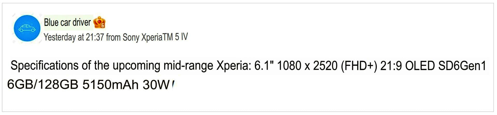 Sony Xperia 10 V sẽ nâng cấp nhiều hơn so với người tiền nhiệm