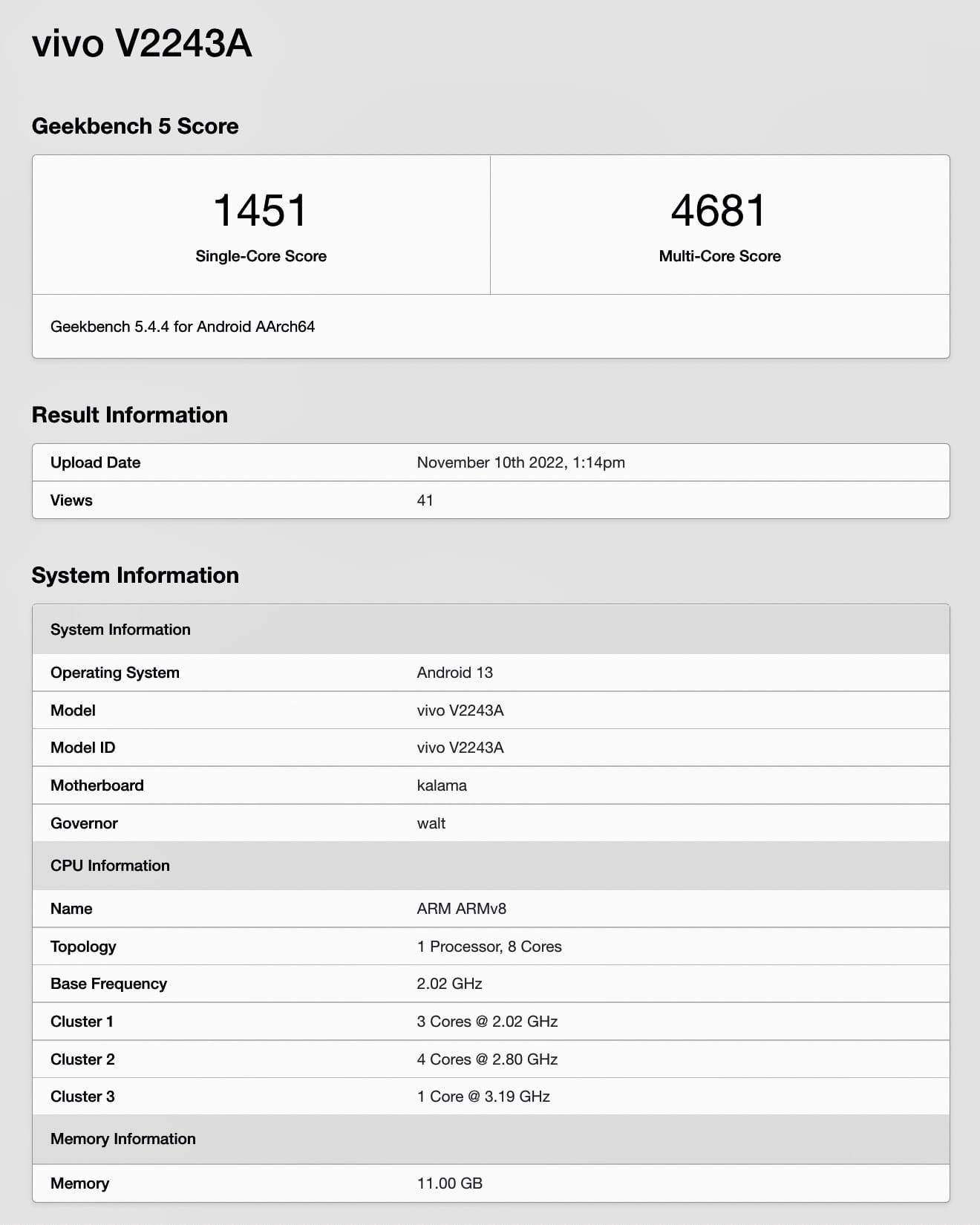 Vivo iQOO 11 lộ thông số kỹ thuật qua Geekbench 5 - ClickBuy