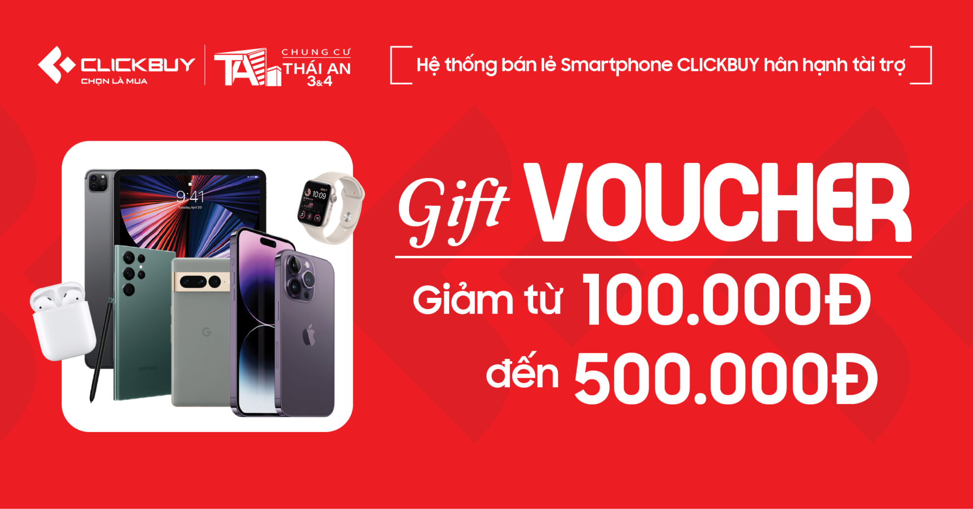 Voucher đặc biệt giảm giá lên đến 500.0000 VNĐ - Clickbuy