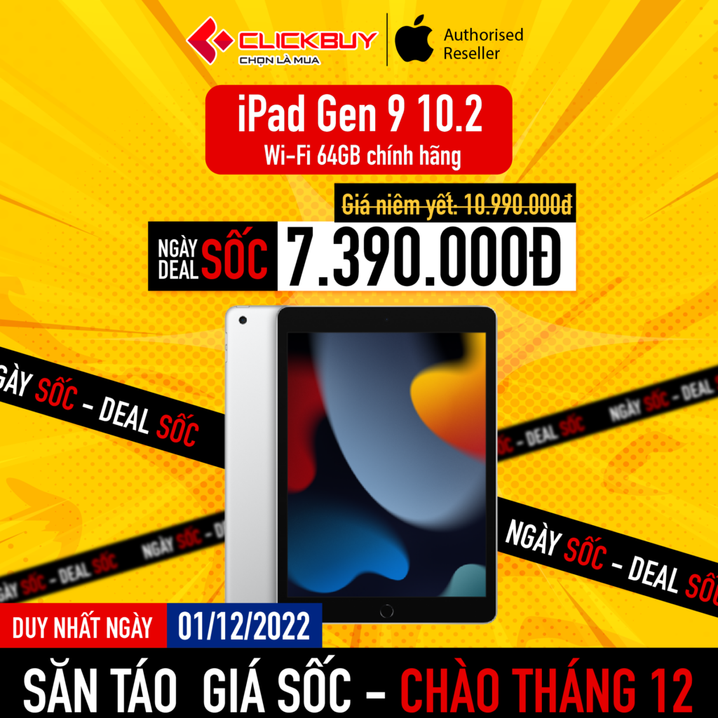 Chào tháng 12- săn táo giá sốc mỗi ngày - Clickbuy