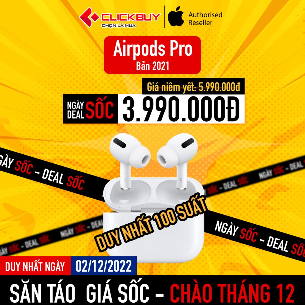 Chào tháng 12- săn táo giá sốc mỗi ngày - Clickbuy