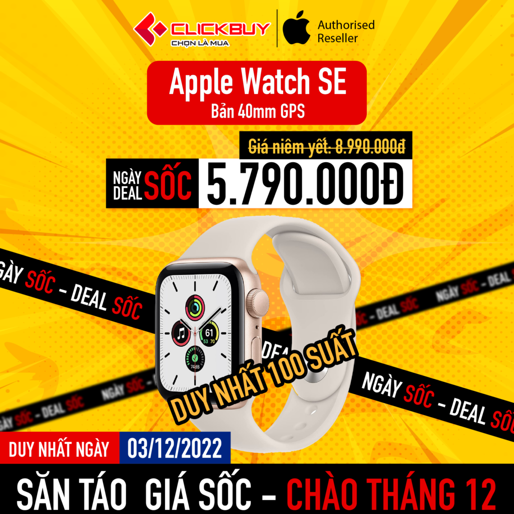 Chào tháng 12- săn táo giá sốc mỗi ngày - Clickbuy