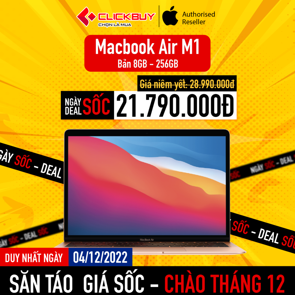 Chào tháng 12- săn táo giá sốc mỗi ngày - Clickbuy
