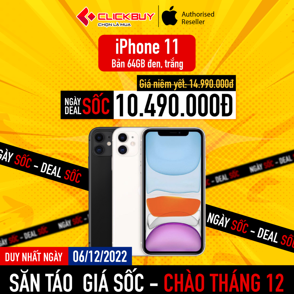 Chào tháng 12- săn táo giá sốc mỗi ngày - Clickbuy