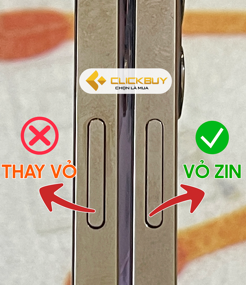 Kiểm tra iPhone cũ thay vỏ - clickbuy