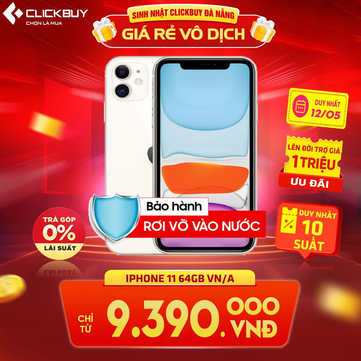 MỪNG SINH NHẬT CLICKBUY ĐÀ NẴNG - MUA LÀ CÓ QUÀ - Clickbuy