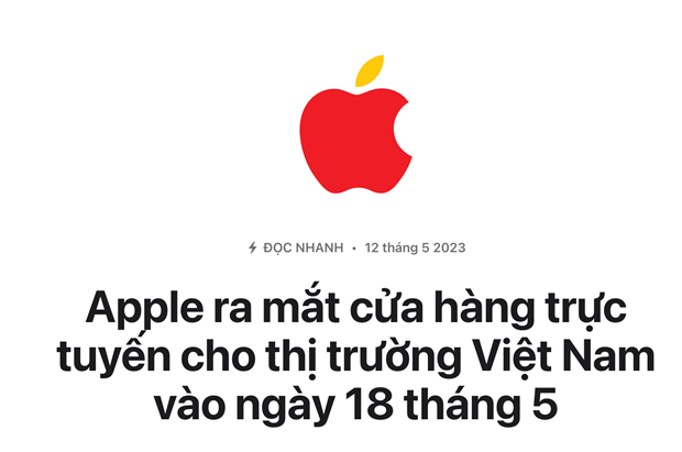 Apple ra mắt cửa hàng trực tuyến