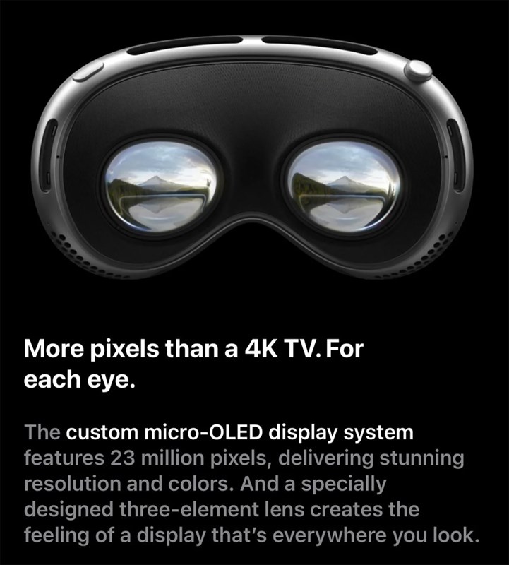 Apple Vision Pro có tần số quét màn hình 90Hz thấp hơn iPhone 14 Pro, đây là lý do - Clickbuy
