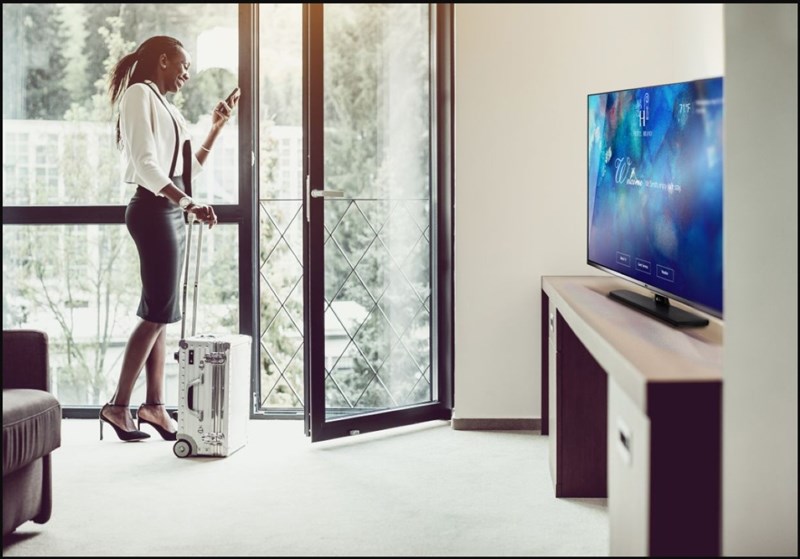 Người dùng có thể sử dụng AirPlay mà không cần mật khẩu hay tải ứng dụng tại các phòng khách sạn (Ảnh: TVTechnology)