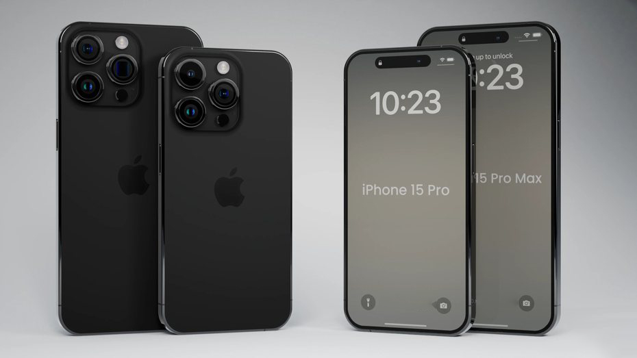 Thiết kế 2 mẫu diện thoại dòng Pro của iPhone 15 Series.