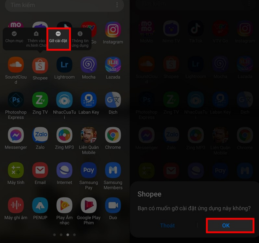 Xóa bỏ ứng dụng không sử dụng giúp tối ưu hệ điều hành Android- Clickbuy