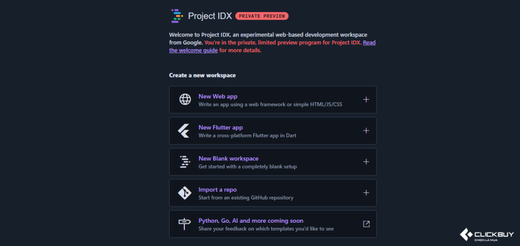 Google ra mắt Project IDX, môi trường phát triển trên trình duyệt