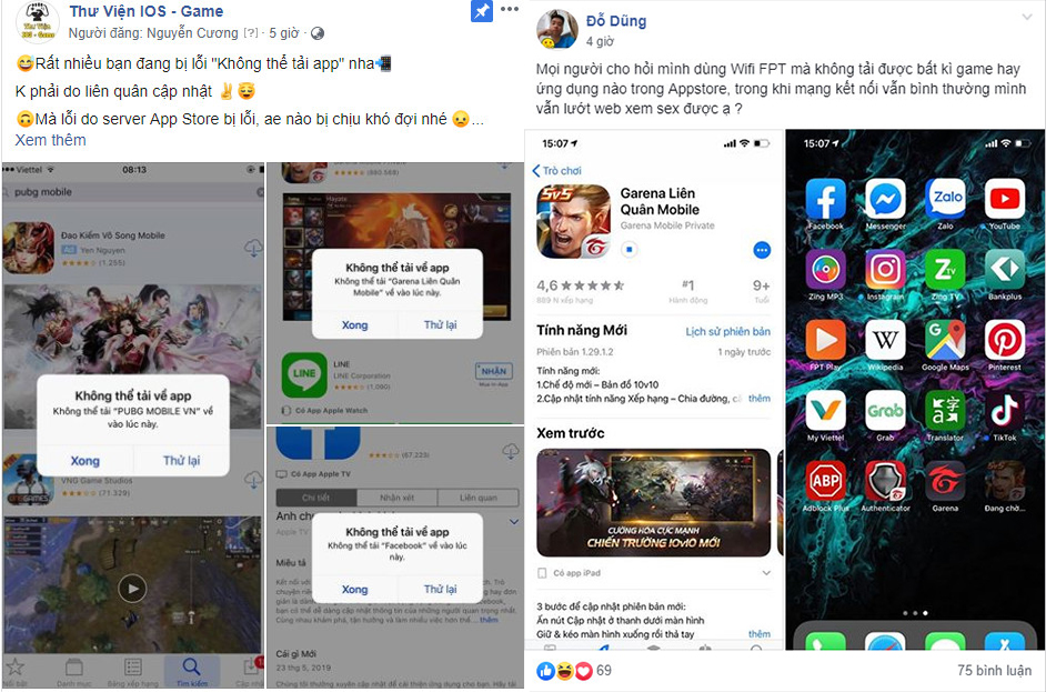Cách khắc phục tình trạng không tải/update được trên Appstore khi đứt cáp quang - Clickbuy