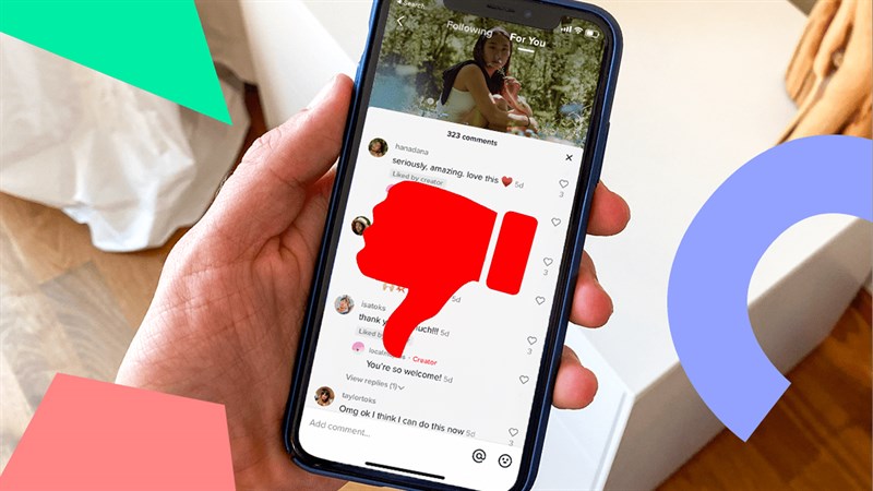 TikTok thử nghiệm nút dislike bình luận