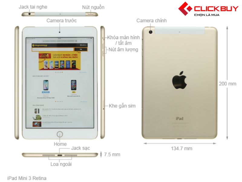 Tìm hiểu về iPad Mini 3