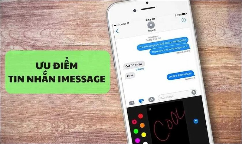 Sử dụng iMessage trên iPhone 16 mang lại nhiều ưu điểm nổi bật