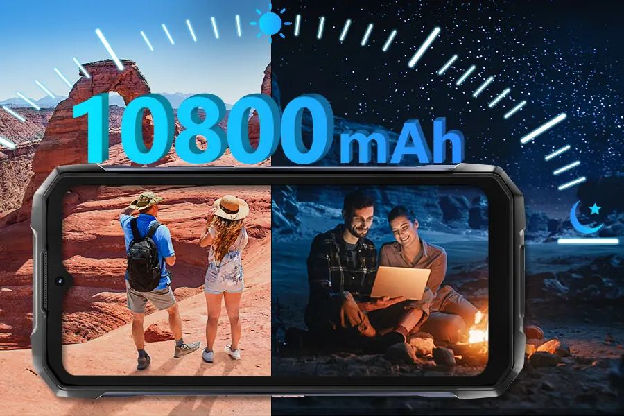 Pin siêu lớn 10.800 mAh không lo hết pin của Hyper 7 Pro