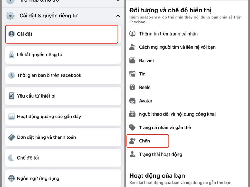 Mở chặn Facebook trên iPhone