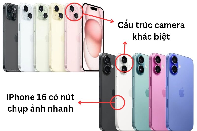 Camera trên iPhone 16 được cải tiến, giúp chụp cận cảnh sắc nét hơn iPhone 15