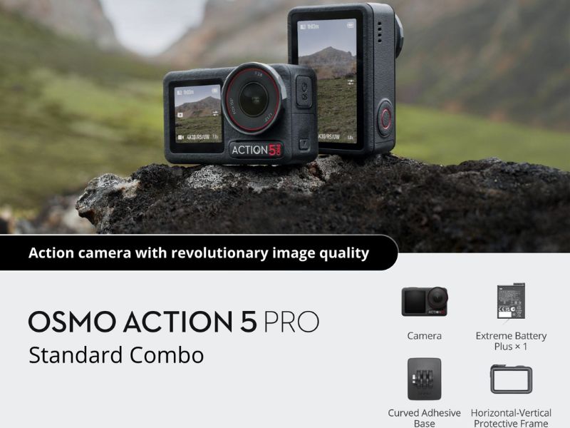 DJI Osmo Action 5 Pro Stanard Combo có phụ kiện gì