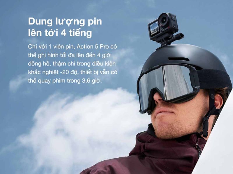 Dung lượng pin lên tới 4 giờ