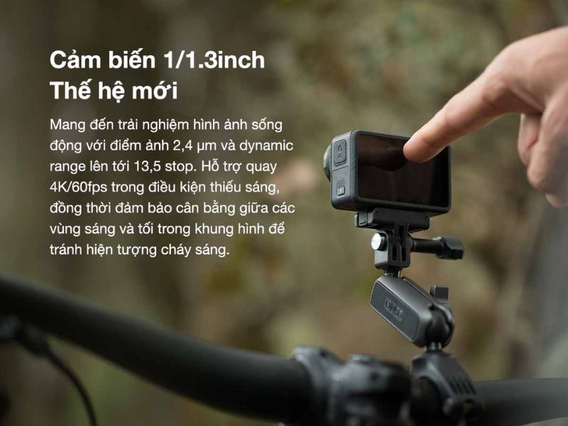 Cảm biến 1.3 inch trên DJI Osmo Action 5 Pro