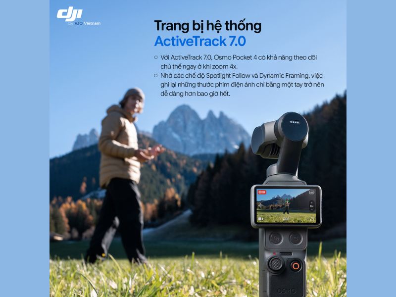Tính năng theo dõi chủ thể trên Pocket 4
