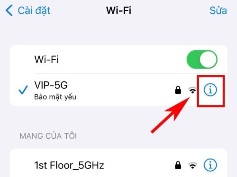 Cách đổi địa chỉ IP trên iPhone