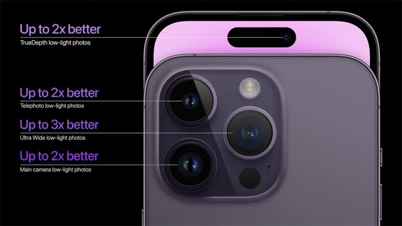 Hệ thống camera cao cấp, giúp chụp ảnh, quay phim chuyên nghiệp