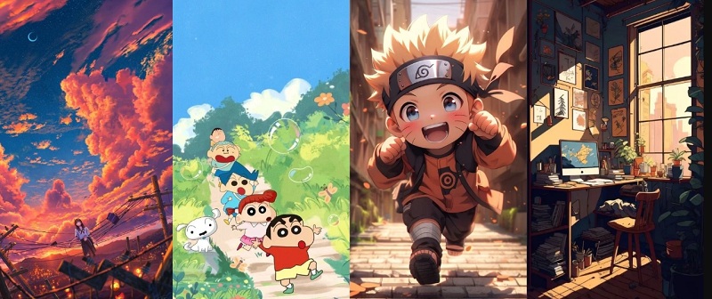 Đắm chìm trong thế giới anime sống động với những hình nền độc đáo, đậm chất cá tính