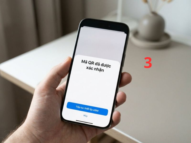 Hoàn tất cài đặt eSIM trên iPhone 18 Pro Max