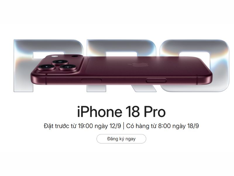 Ưu đãi đặt trước iPhone 18 Pro Max