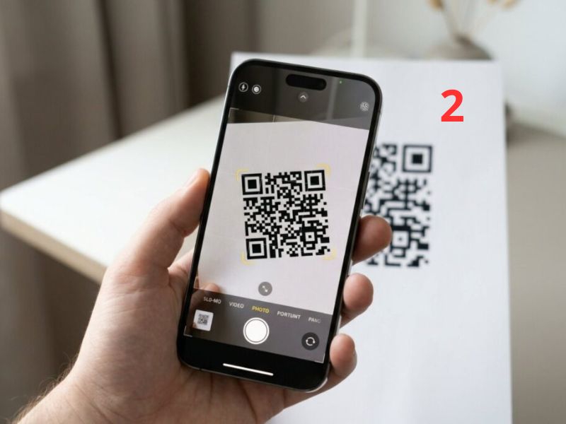 Quét mã QR để đăng ký eSIM trên iPhone 18 Pro Max