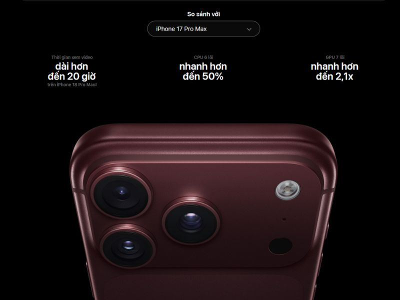 So sánh iPhone 18 Pro Max vs 17 Pro Max có gì khác