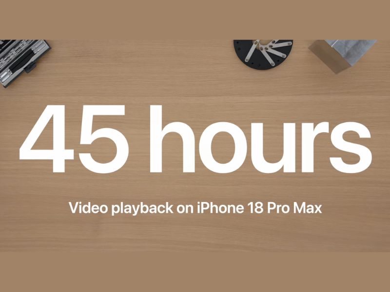 Thời lượng pin iPhone 18 Pro Max đạt kỷ lục