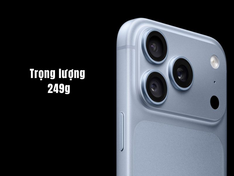 Trọng lượng iPhone 18 Pro Max 249g