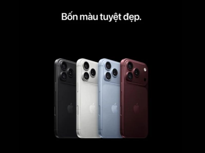 Bảng màu iPhone 18 Pro cực hot