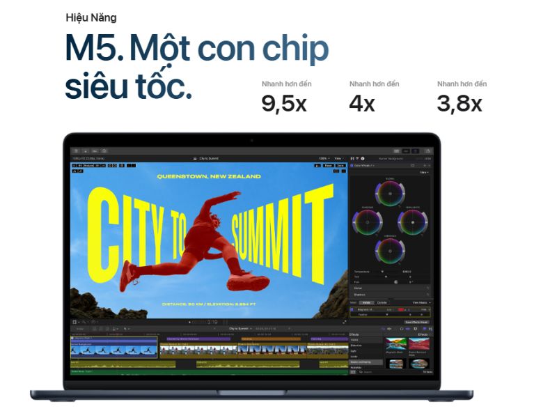 Chip Air M5 đáp ứng tốt nhu cầu thiết kế đồ họa 
