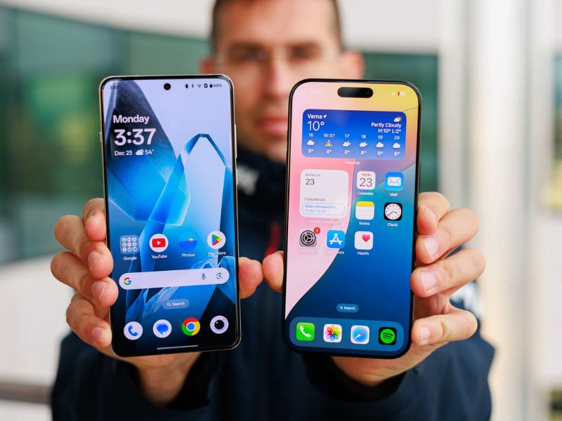 Màn hình sắc nét của OnePlus 13 và iPhone 16 Pro Max
