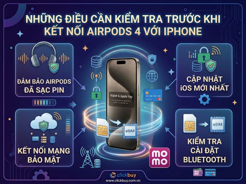 Những điều cần kiểm tra trước khi kết nối AirPods 4 với iPhone