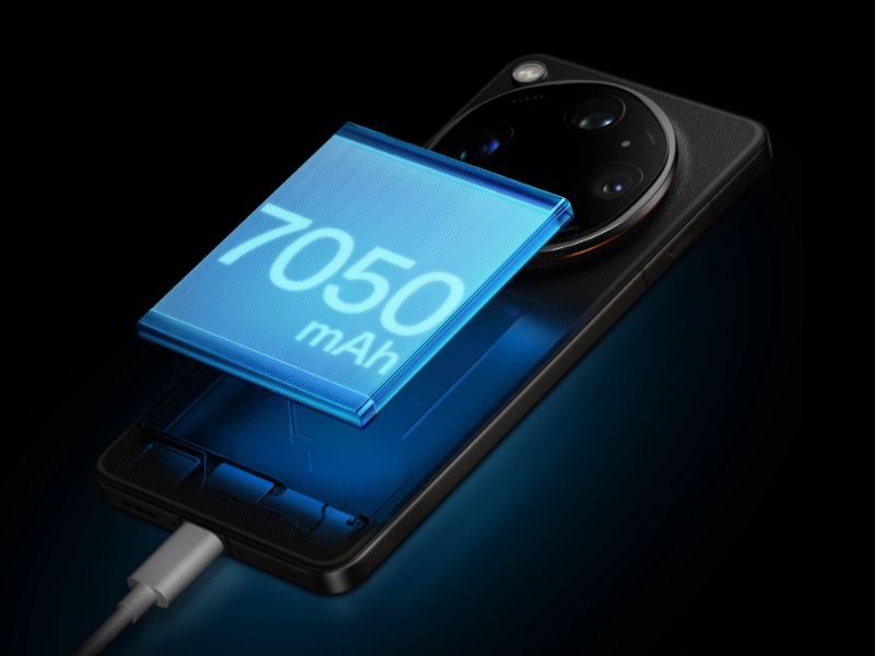 Pin 7050mAh và sạc siêu nhanh 100W