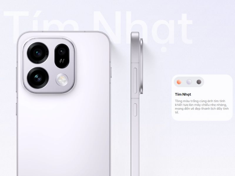 Màu sắc mới trên OPPO Find X9s