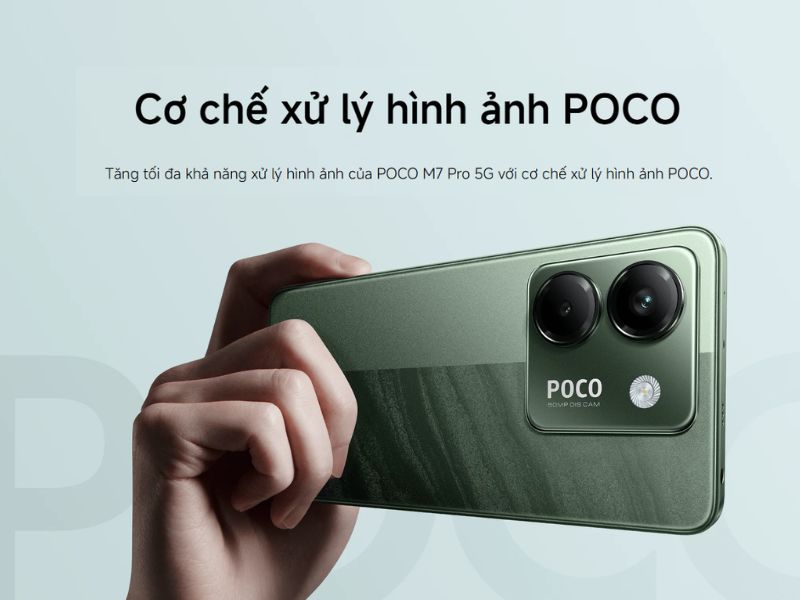 Camera Sony 50MP sắc nét trên POCO M7 Pro 5G
