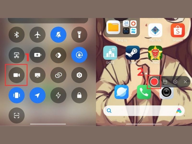 Hướng dẫn quay màn hình điện thoại trên Redmi Note 15