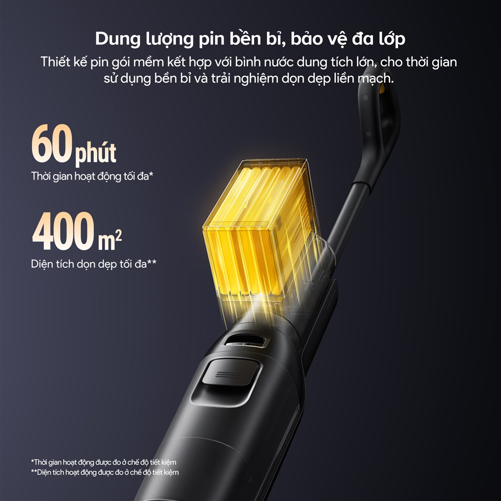Viên pin bền bỉ của Roborock F25 ACE Pro