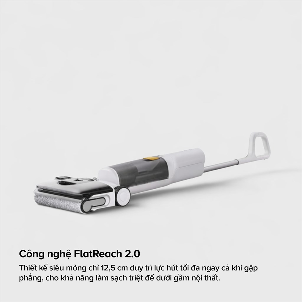 Thiết kế gập phẳng FlatReach 2.0 trên Roborock F25 Gen 2