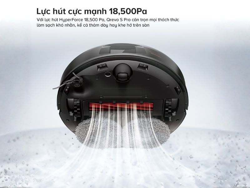 Lực hút cực mạnh của Roborock S Pro